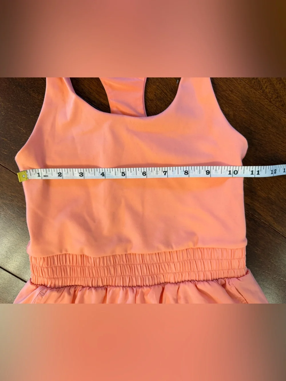 Yogalicious Peach Racerback Romper